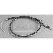 Borg & Beck Handbrake Cable Left Rear BKB3809