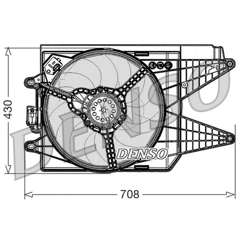 Denso Engine Cooling Fan DER09049