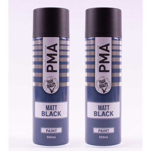 2 x 500ml PMA Stone Guard BLACK stone chip protection spray paint PMA  - Town Parts
