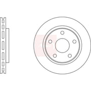 Apec 2 x Vented Front Brake Discs DSK3160
