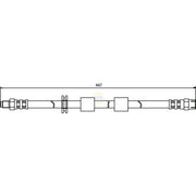 NAPA Brake Hydraulic Hose Line Front NBH1316
