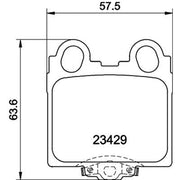 Mintex Rear Brake Pad Set MDB2008