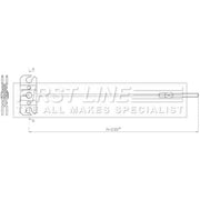First Line Handbrake Cable Front FKB3901