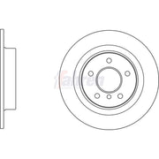 Fahren 2 x Solid Rear Brake Discs FBD6813