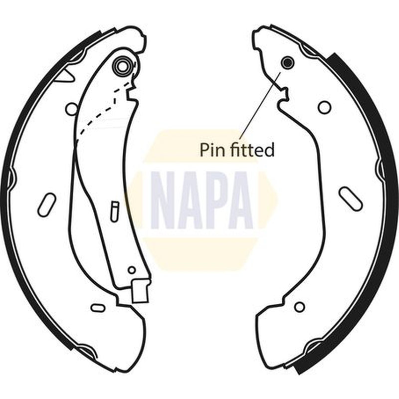 NAPA Brake Shoe Set Axle Kit NBS1042