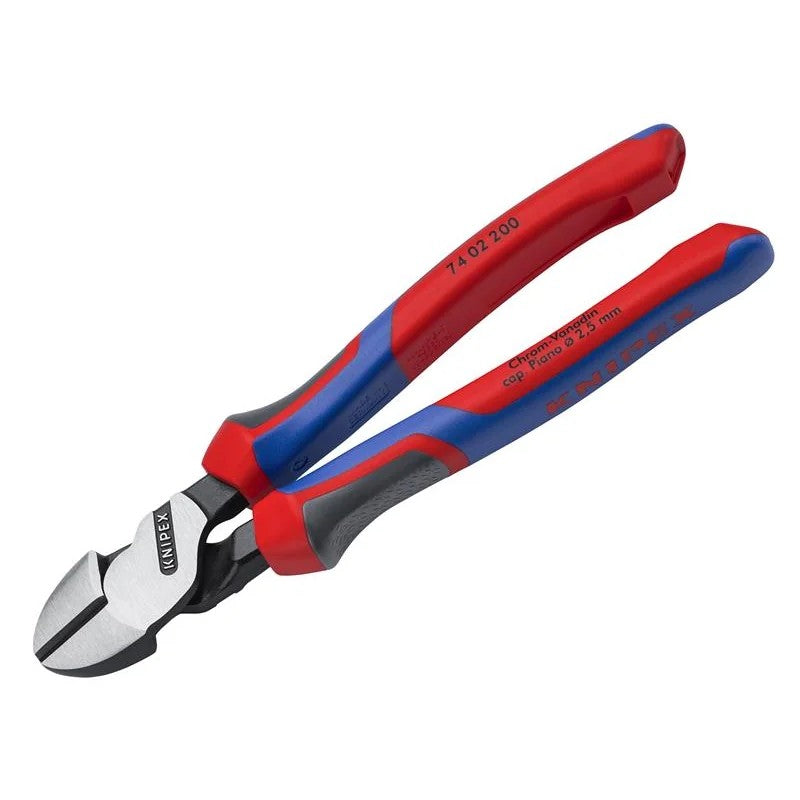 KNIPEX 74 02 200 High Leverage Diagonal Cutters Comfort Handles 200mm