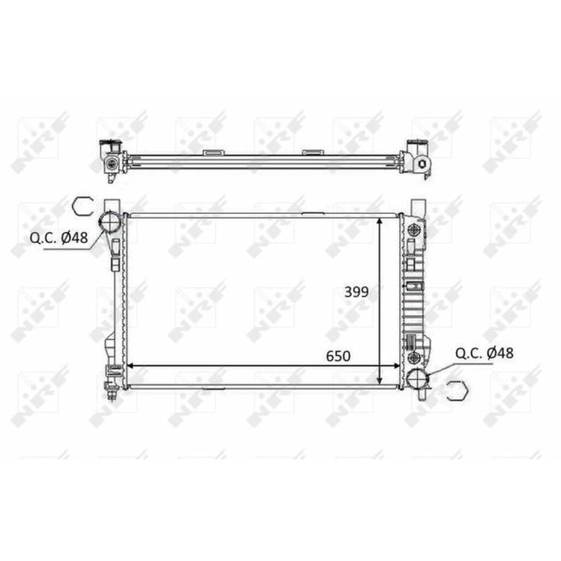 NRF Engine Radiator 58390