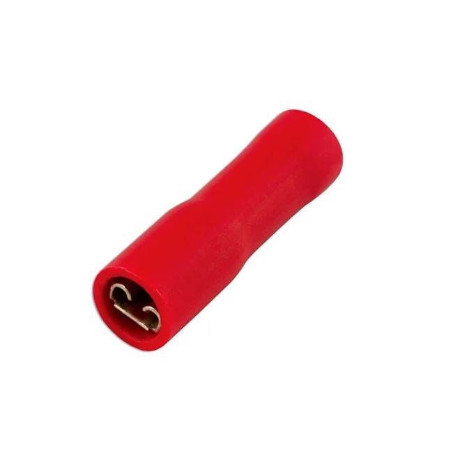 Connect Red Female Fully Ins. Push-On 100pc 2.8-6.3mm