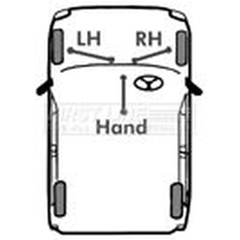 First Line Handbrake Cable Left Front FKB2396