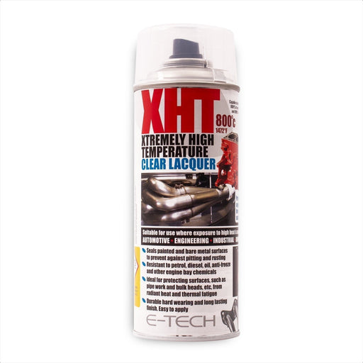 E-Tech Clear Laquer 400ml Extremely High Temperature Paint XHT VHT Exhaust E-Tech  - Town Parts
