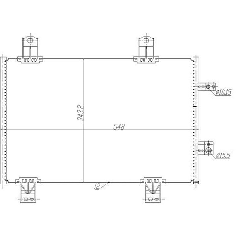 NRF Air Conditioning Condenser 350480