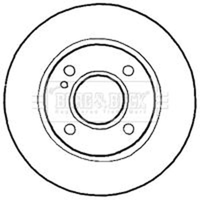 Borg & Beck 2 x Vented Front Brake Discs BBD4638