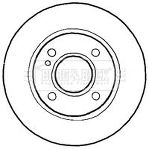 Borg & Beck 2 x Vented Front Brake Discs BBD4638