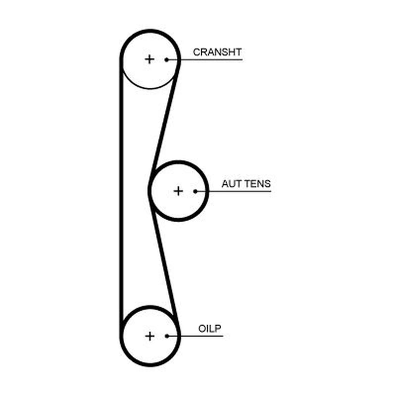 Gates Timing Belt Cambelt 46 Teeth T375HOB