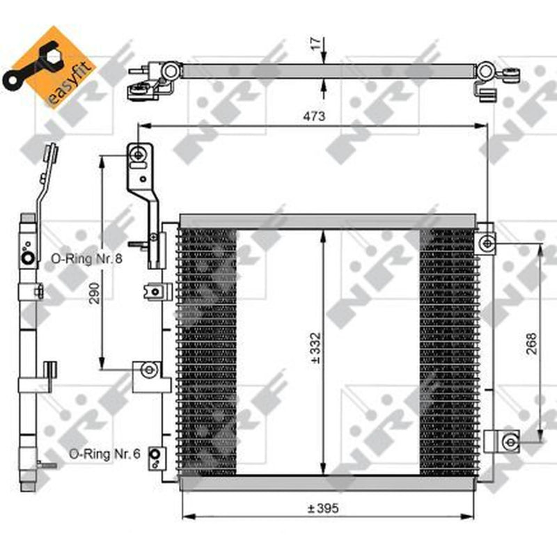 NRF Air Conditioning Condenser 350047