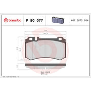 Brembo 4 x Rear Brake Pad Set P50077