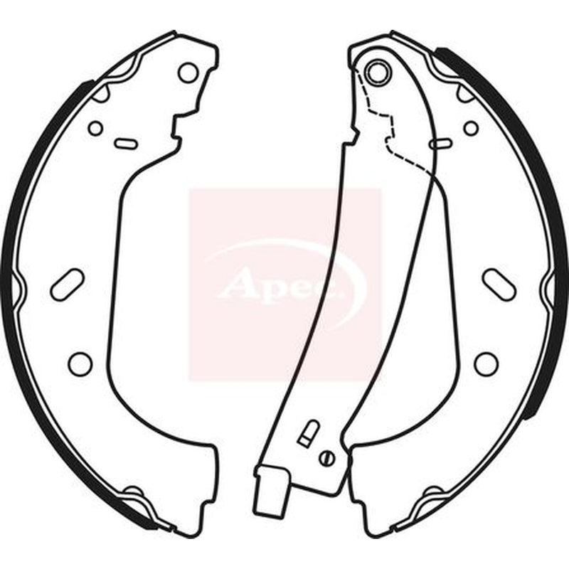 Apec Brake Shoe Set Axle Kit SHU768