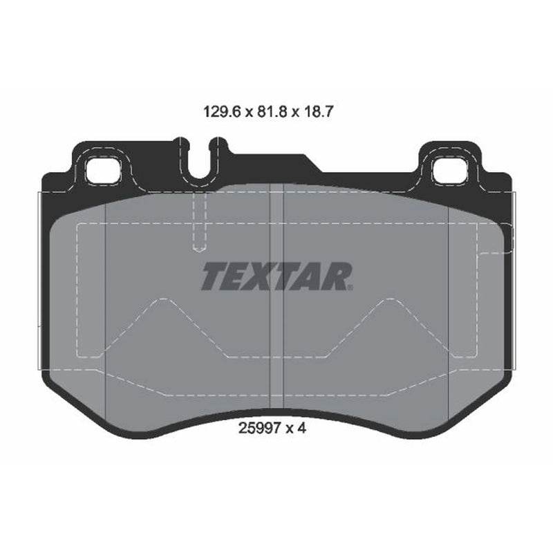 Textar Front Brake Pad Set 2599701