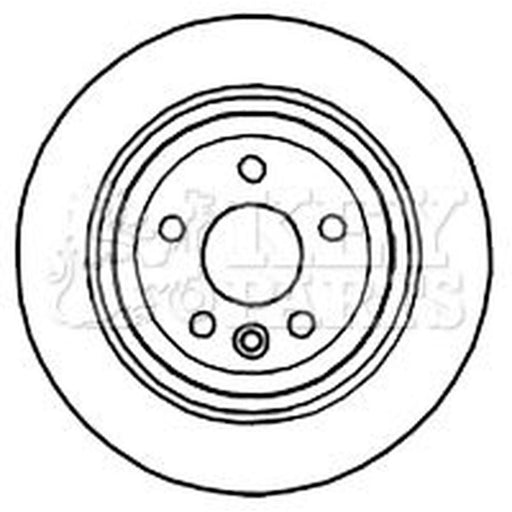 Key Parts 2 x Vented Rear Brake Discs KBD4767