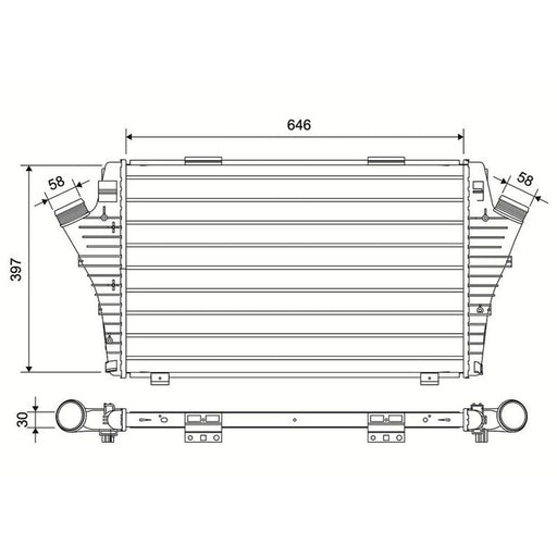 Valeo Intercooler (Charge Air Cooler) 881584