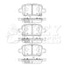 Genuine Key Parts Rear Brake Pads Kbp2579 Bosch  - Town Parts