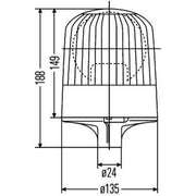 Hella Rotating Beacon Wide High 2RL 007 551-011