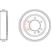 Apec Brake Drum Assembly Rear DRM9991