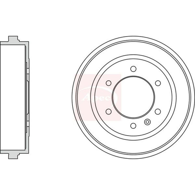 Apec Brake Drum Assembly Rear DRM9991