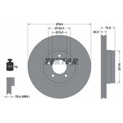 Textar 2 x Front Brake Discs 92134400