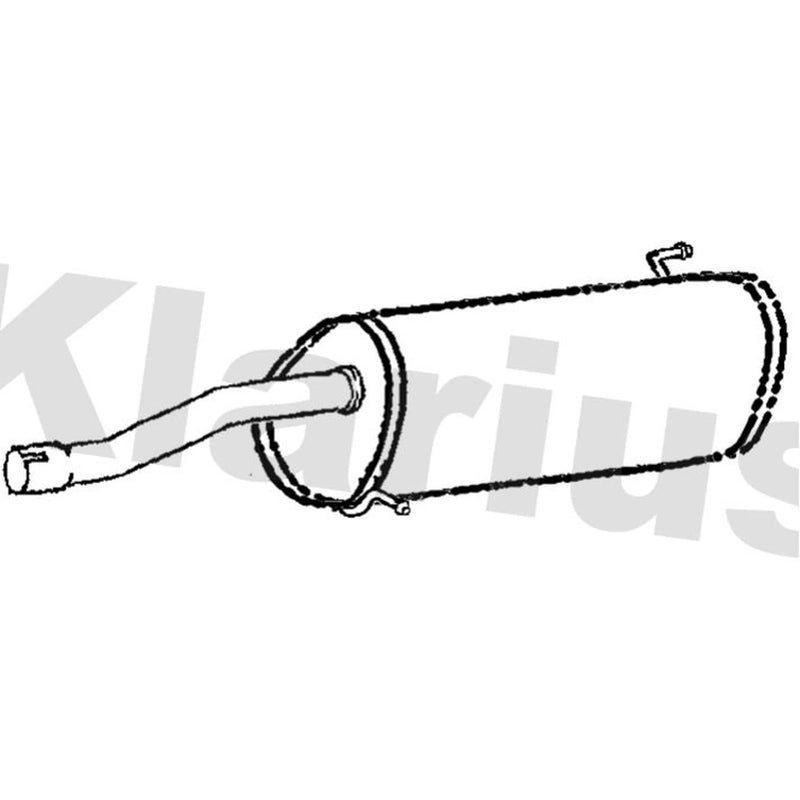 Klarius Box With Tail Pipe Rear HY281D