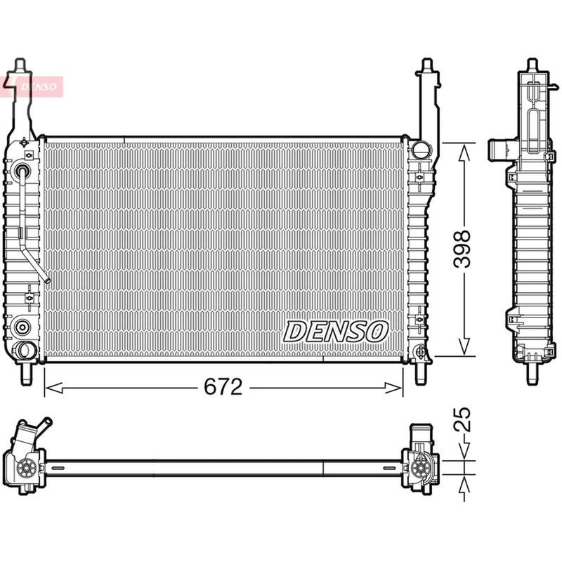 Denso Engine Radiator DRM20123