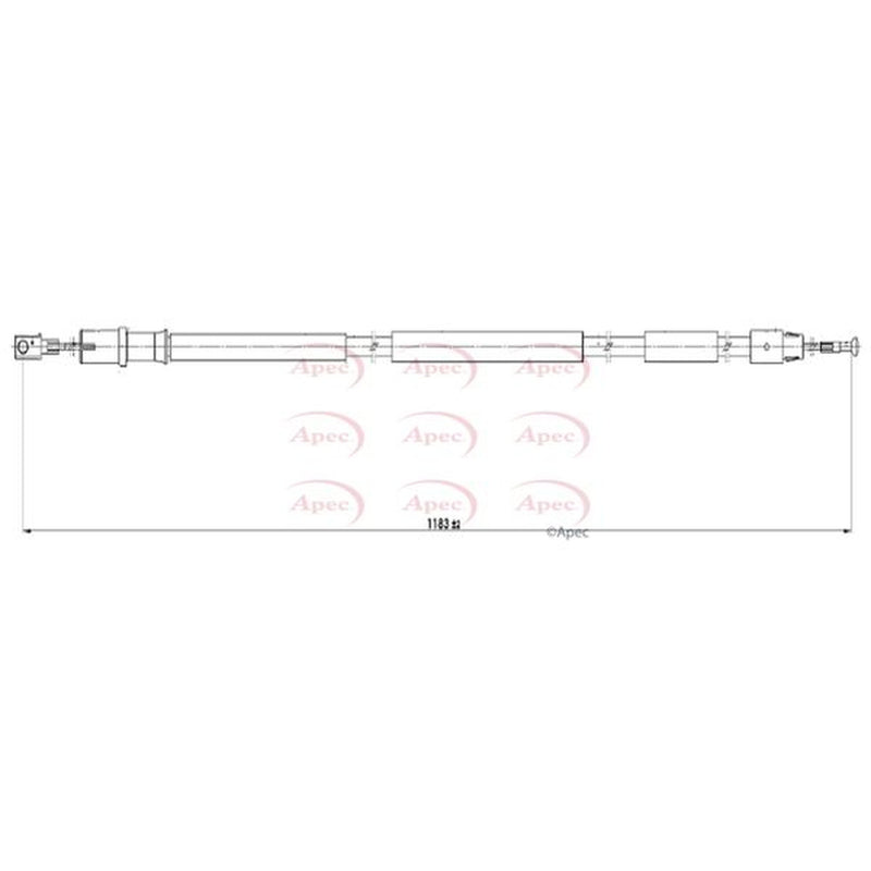 Apec Handbrake Cable Right Rear CAB1621