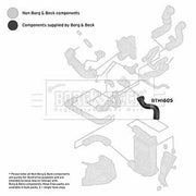 Borg & Beck Intercooler Turbo Charge Air Hose BTH1605