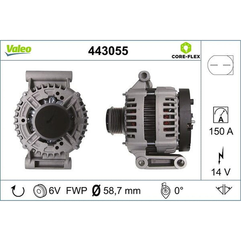Valeo Car Alternator 12V 443055