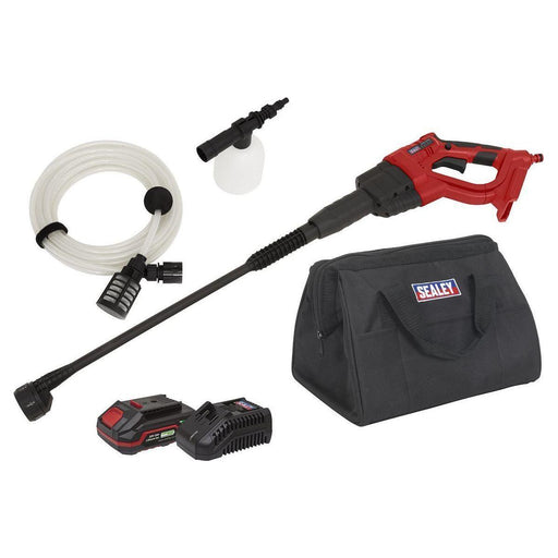 Sealey Cordless Pressure Washer 20V SV20 Series 2Ah CP20VPWKIT1 Sealey  - Town Parts