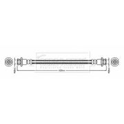 Borg & Beck Brake Hydraulic Hose Line Rear BBH8887