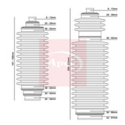 Apec Steering Bellow Kit Front ACB3006