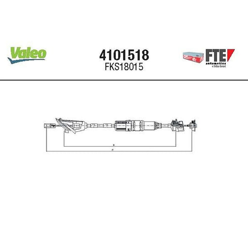 Valeo Clutch Control Cable Pull 4101518