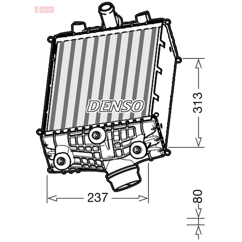 Denso Intercooler (Charge Air Cooler) DIT28002