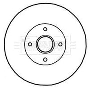 Borg & Beck 2 x Solid Rear Brake Discs BBD5897S
