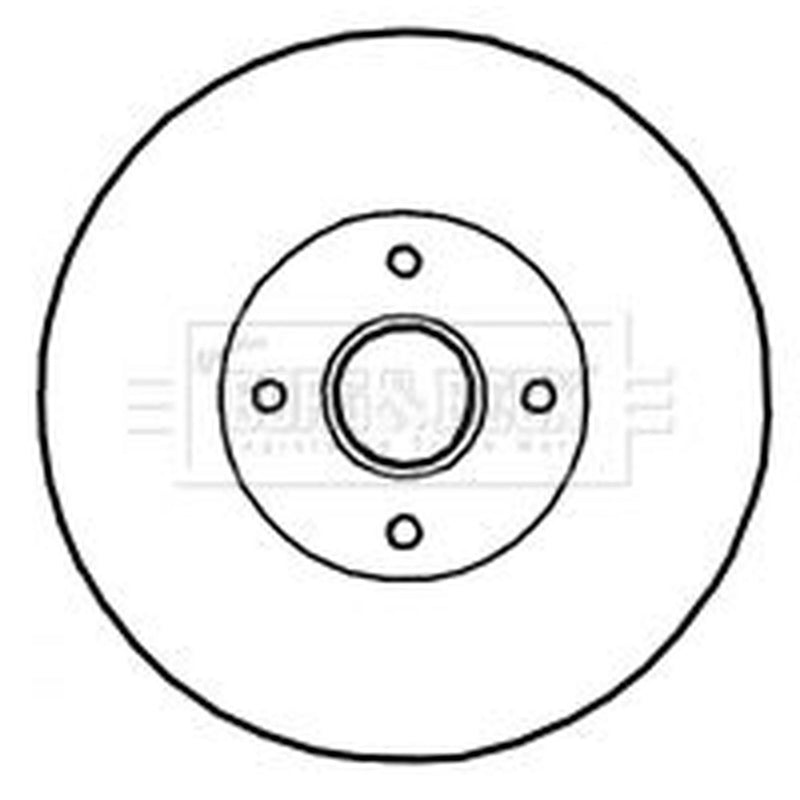 Borg & Beck 2 x Solid Rear Brake Discs BBD5897S