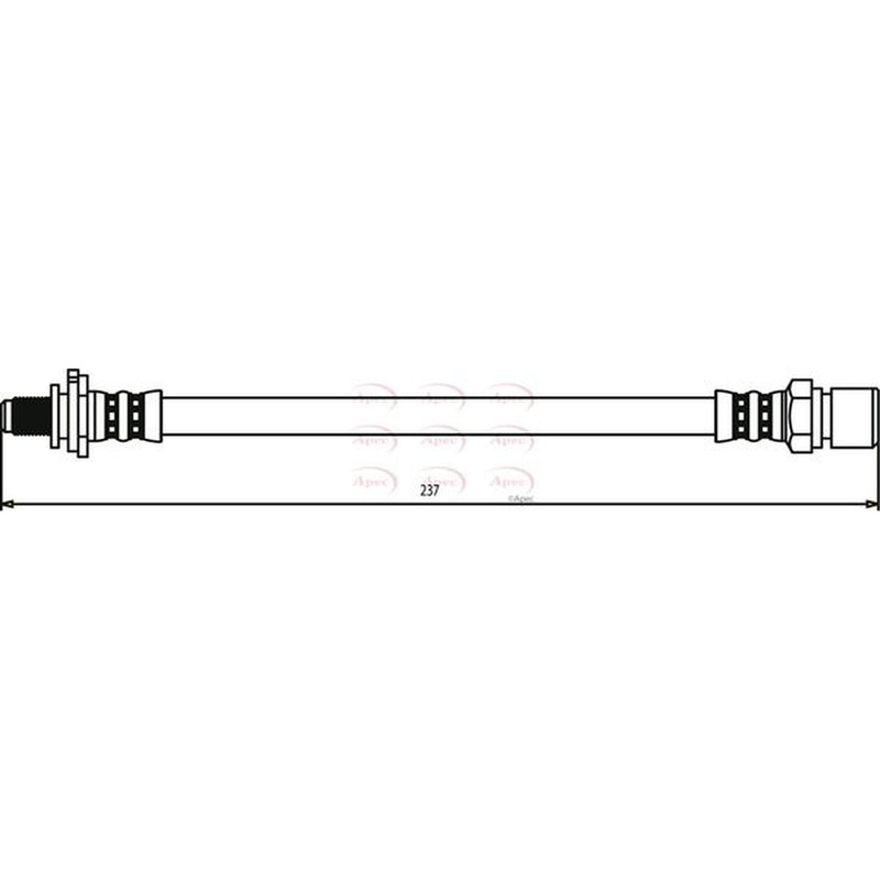 Apec Brake Hydraulic Hose Line Rear HOS3128