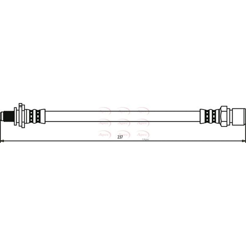 Apec Brake Hydraulic Hose Line Rear HOS3128