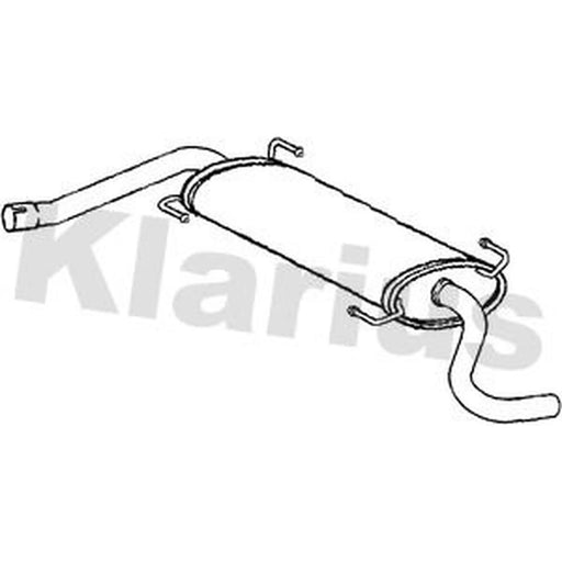 Klarius Box With Tail Pipe (Lhd) Rear FT887H