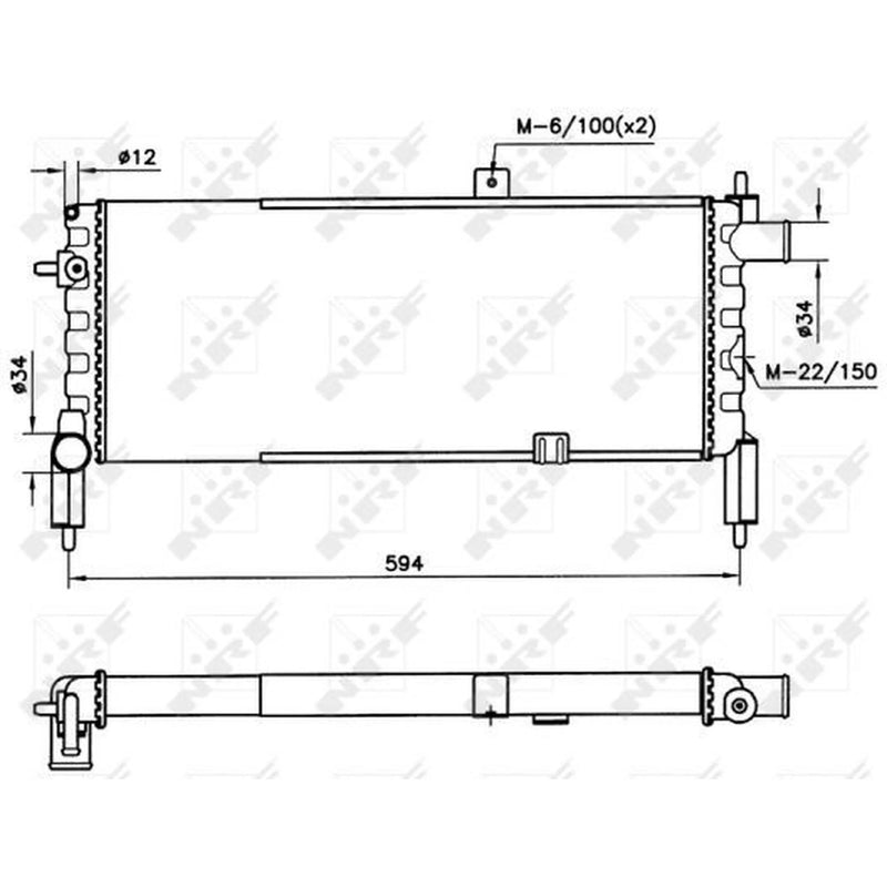 NRF Engine Radiator 58759