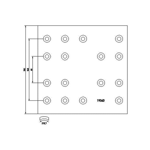 Textar Textar Cv Brake Lining Set 1934302