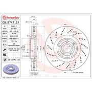 Brembo 2 x / Front Brake Discs 09.B747.51