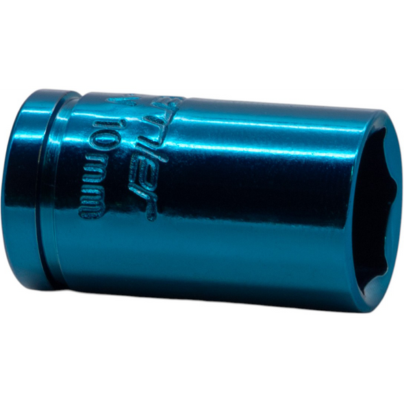 Sealey 1/4"Dr Coloured Socket 10mm (Blue)