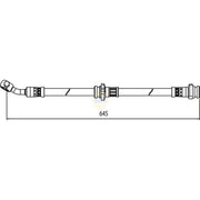 NAPA Brake Hydraulic Hose Line Front Right NBH1381