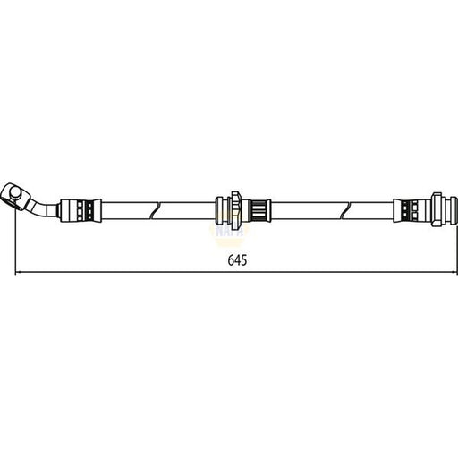 NAPA Brake Hydraulic Hose Line Front Right NBH1381